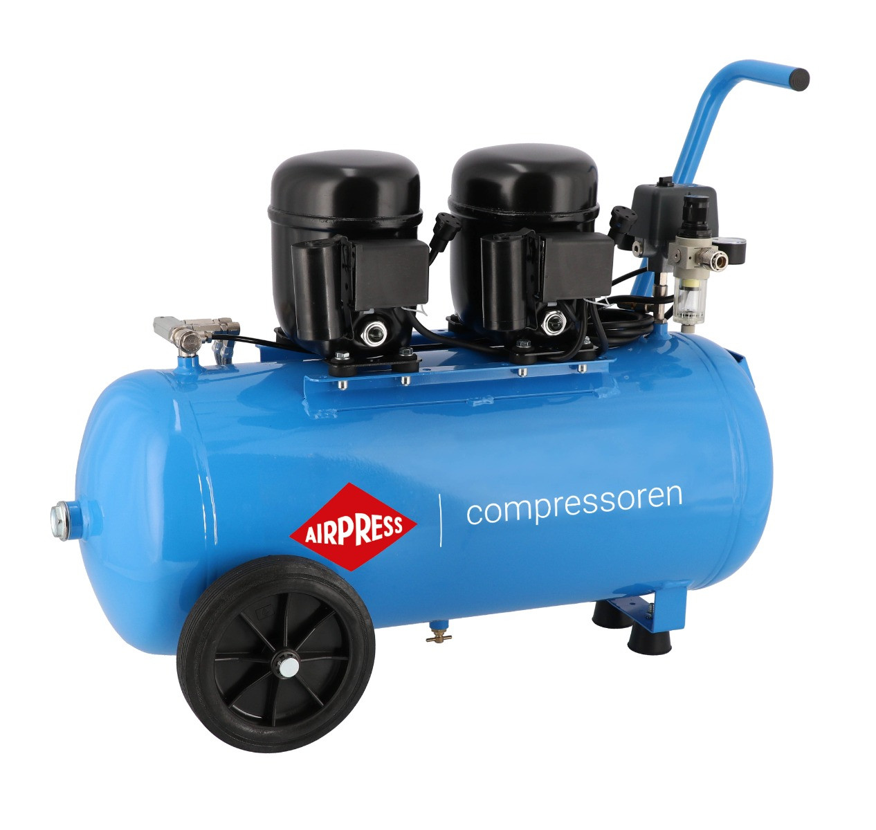 36519 Kompresor tłokowy L 100-50 SILENT 8 bar 1 KM/0.74 kW 80 l/min 50 l