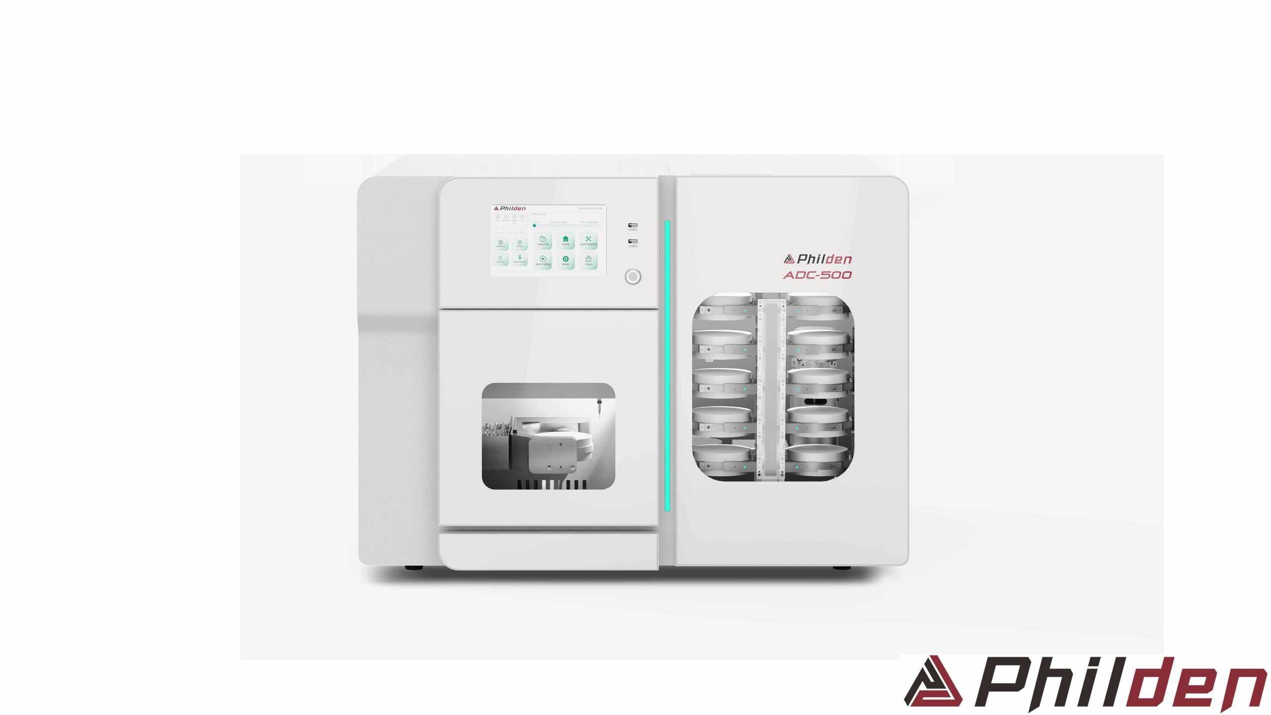 Philden ADC-500 – frezarka 5 osi na sucho z loaderem