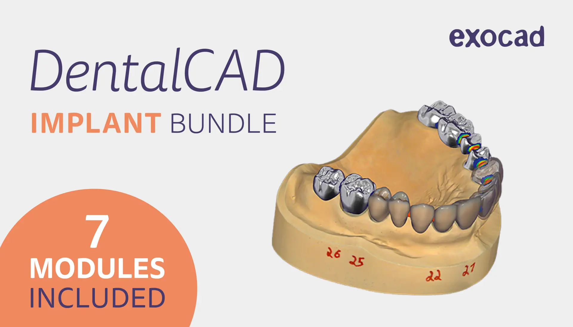 EXOCAD DentalCAD Core - Implant Pack